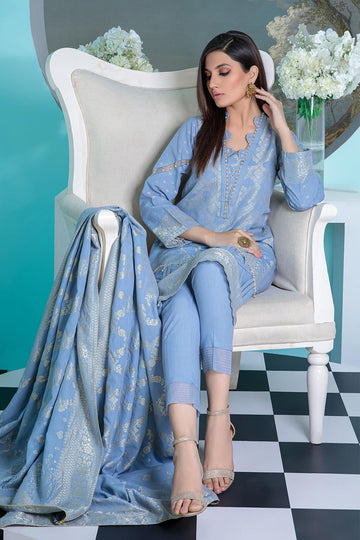 Bonanza Satrangi Usjs223p08 L Gray Bunai Jacquard 2022 Online Shopping